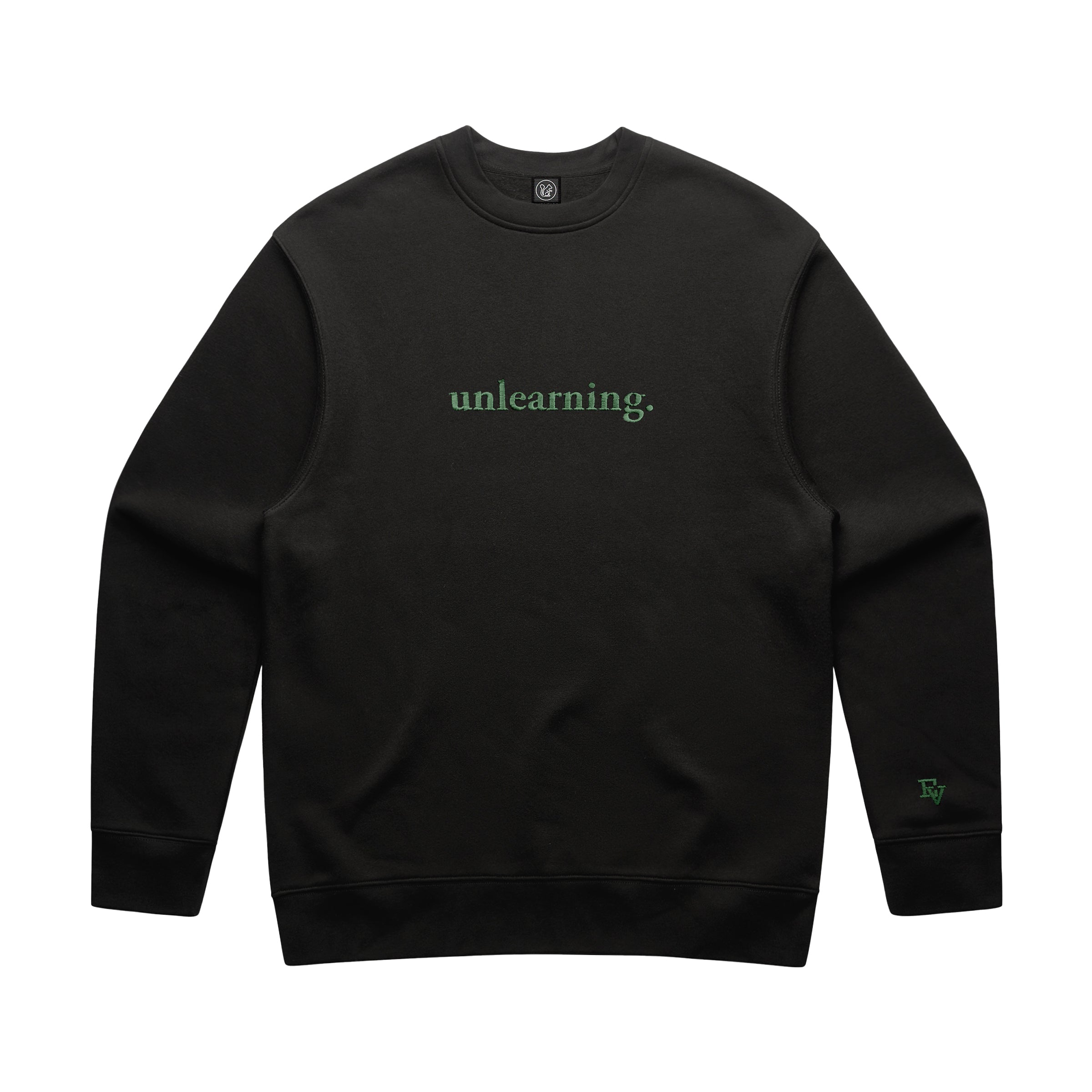 Evidence - Unlearning Embroidered Crewneck (Light Black)