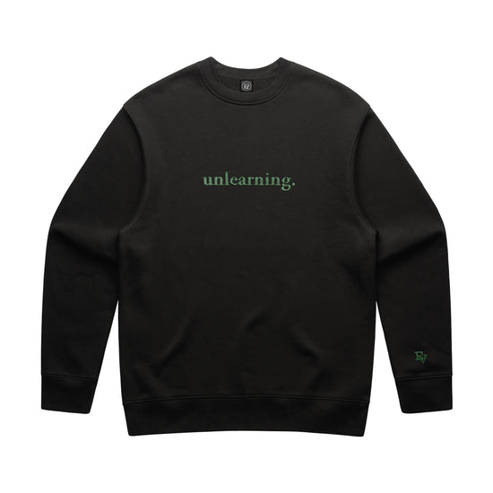 Evidence - Unlearning Embroidered Crewneck (Light Black)