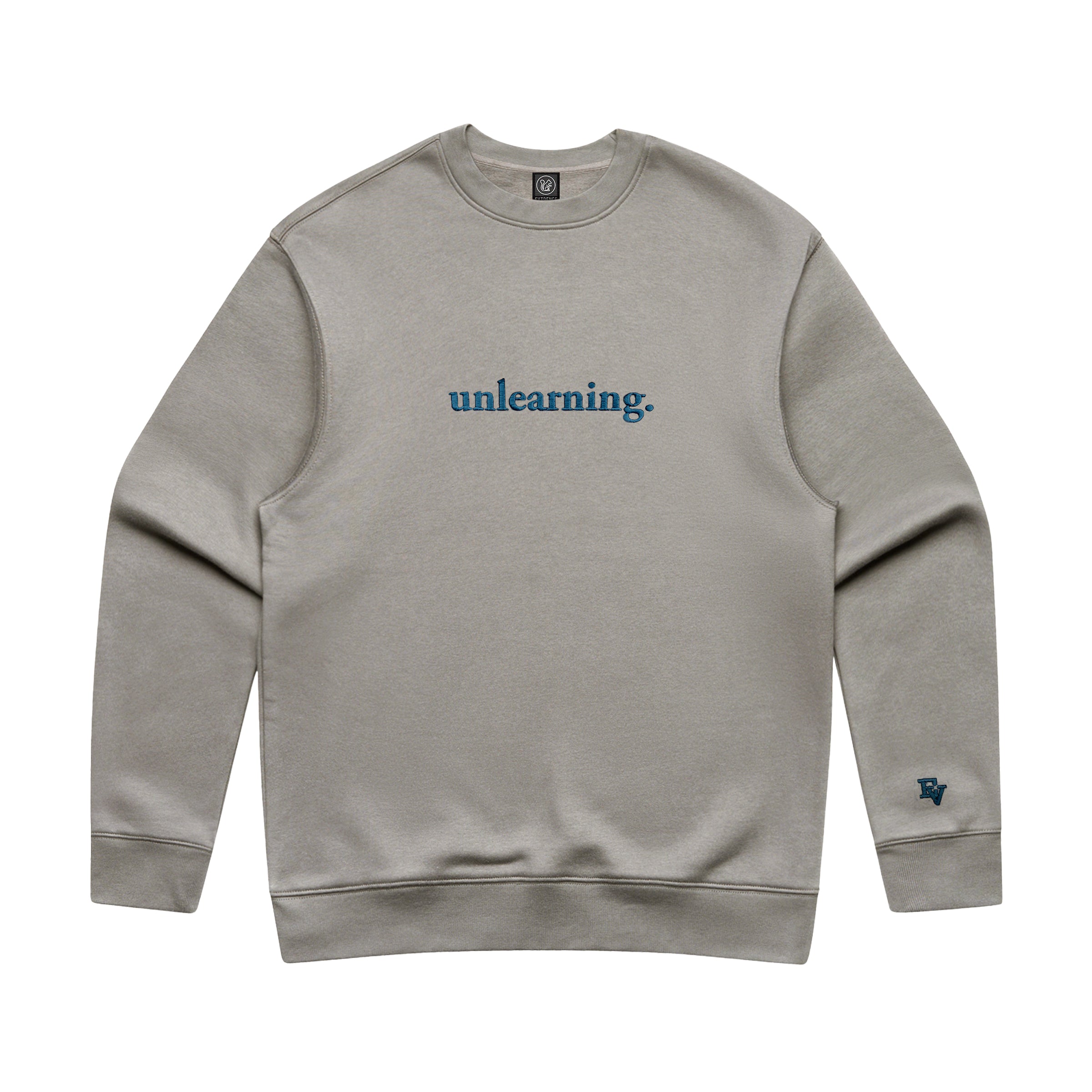 Evidence - Unlearning Embroidered Crewneck (Light Gray)